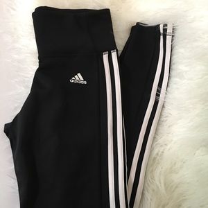 Adidas long black leggings, Size small